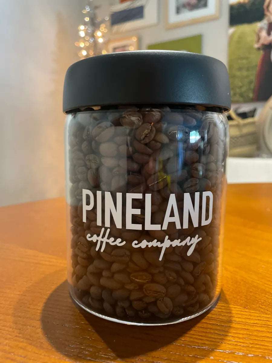 Pineland Logo Vacuum Seal Coffee Canister Pineland Coffee Company