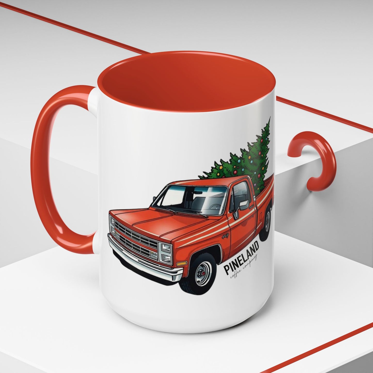 15 ounce Christmas Truck Coffee Mug – "the 83"
