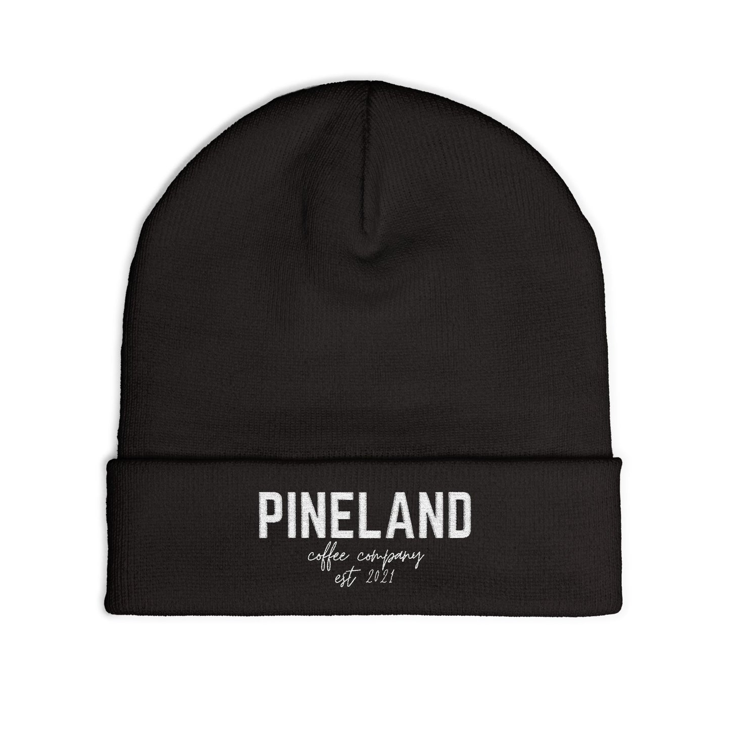 Pineland Embroidered Knit Beanie – Cozy Winter Hat