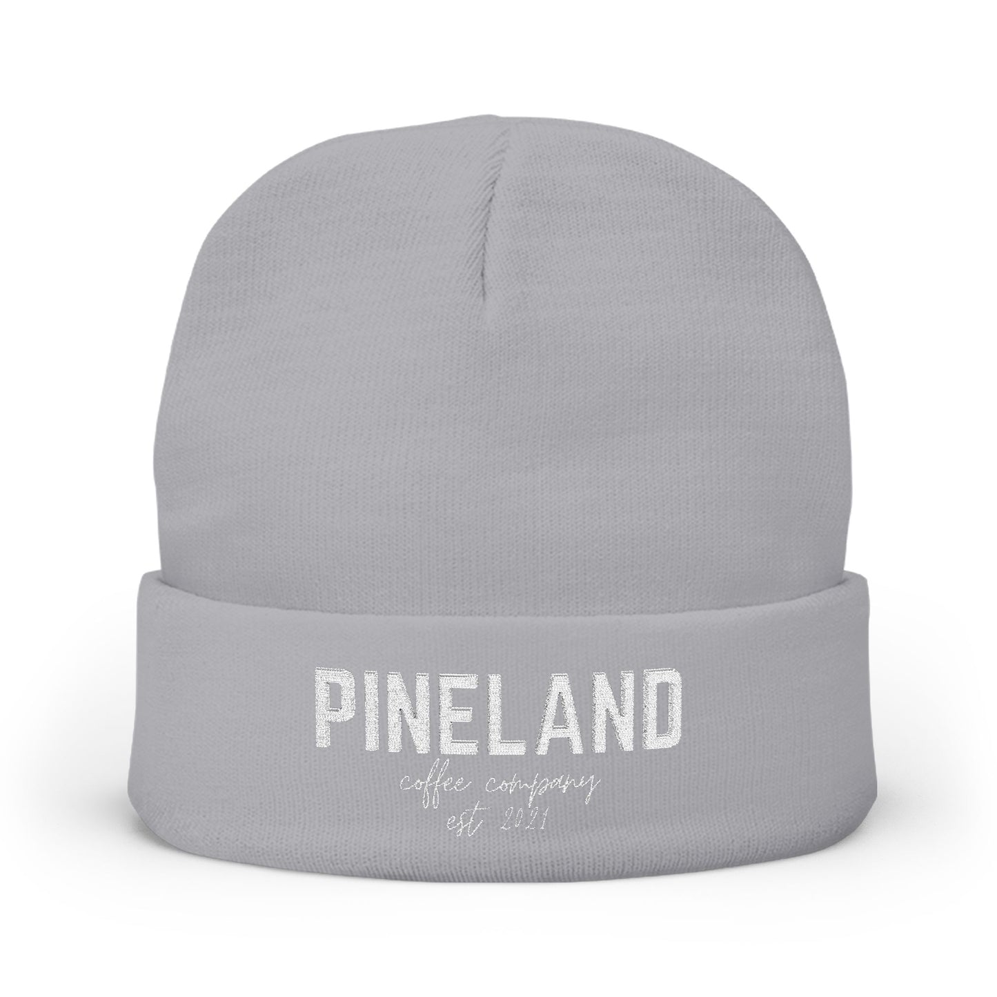 Pineland Embroidered Knit Beanie – Cozy Winter Hat
