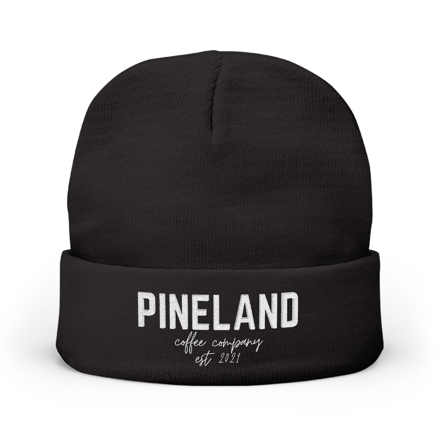 Pineland Embroidered Knit Beanie – Cozy Winter Hat